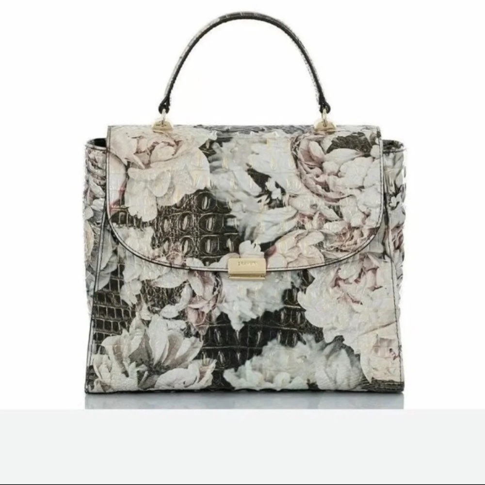 BRAHMIN ⭐️ I consider ALL OFFERS! Floral Ingrid Satchel Bag Eden$365